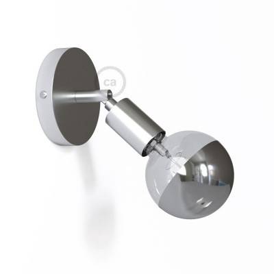 Fermaluce Metal 90°, the adjustable wall flush light - Chrome