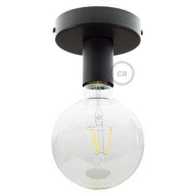 Fermaluce Metal,wall or ceiling flush light - Black