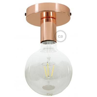 Fermaluce Metal,wall or ceiling flush light - Copper