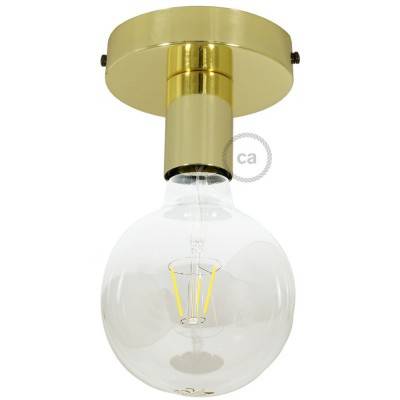 Fermaluce Metal,wall or ceiling flush light - Brass