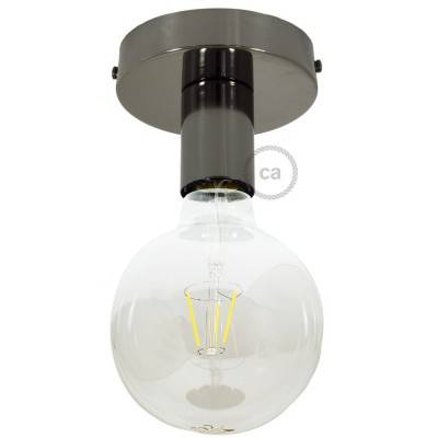 Fermaluce Metal,wall or ceiling flush light - Black pearl