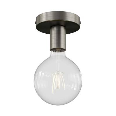 Fermaluce Metal,wall or ceiling flush light - Brushed titanium