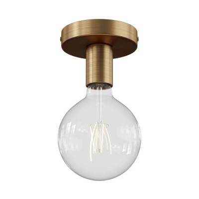 Fermaluce Metal,wall or ceiling flush light - Brushed bronze