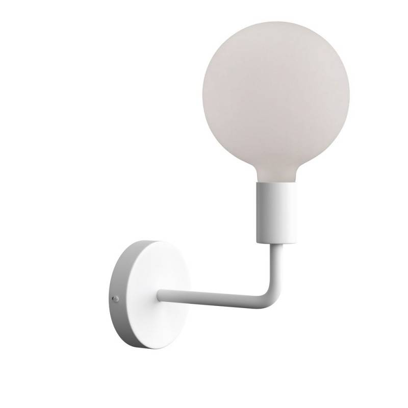 Fermaluce Metal, metal wall light with bent extension