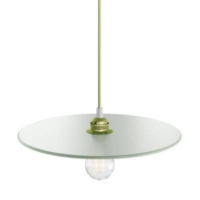 UFO COLOR, varnished wood lampshade - Green