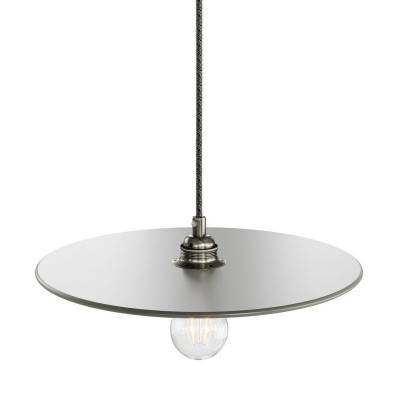 UFO COLOR, varnished wood lampshade - Grey