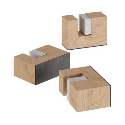 Wooden feet Kit for table lamp support - Neutral