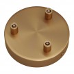 Cylindrical metal 3-hole ceiling rose kit