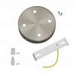 Cylindrical metal 4-hole ceiling rose kit