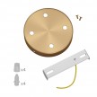 Cylindrical metal 4-hole ceiling rose kit