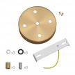 Cylindrical metal 5-hole ceiling rose kit