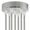 Cylindrical metal 7-hole ceiling rose kit