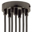 Cylindrical metal 7-hole ceiling rose kit