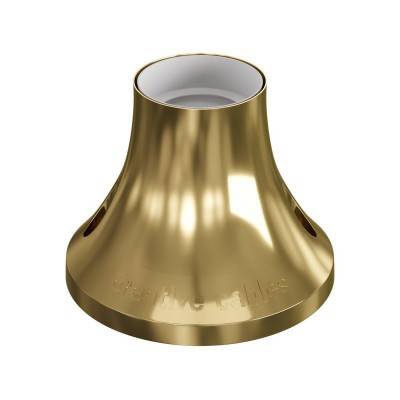 Metallic E27 wall or ceiling lampholder - Gold