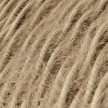 Marlene twisted lighting cable covered in hairy-effect fabric Plain Khaki TP13