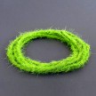 Marlene twisted lighting cable covered in  hairy-effect  fabric Plain Green TP06