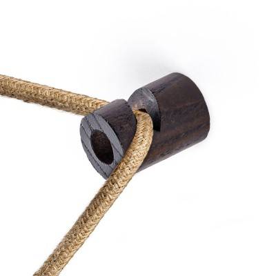 Decentralizer, fabric cable wooden ceiling or wall “V” hook - Wenge effect