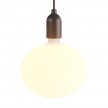 Pendant light Made in Italy complete with fabric cable and wood finishing