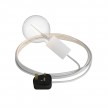 Eiva Snake Elegant, portable outdoor lamp, 5 m textile cable, UK plug and IP65 waterproof lamp holder