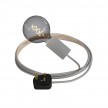 Eiva Snake Elegant, portable outdoor lamp, 5 m textile cable, UK plug and IP65 waterproof lamp holder