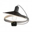 Eiva Snake with Swing shade, portable outdoor lamp, 5 m textile cable, UK plug and IP65 waterproof lamp holder