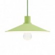 Pendant lighting Made in Italy complete with fabric cable, Swing Pastel lampshade with metal finishing