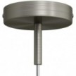 Cylindrical metal ceiling rose kit with 7 cm cable clamp