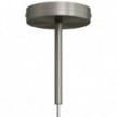 Cylindrical metal ceiling rose kit with 15 cm cable clamp