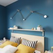 Wooden wall fairlead for string light cable and Filé system. Made in Italy