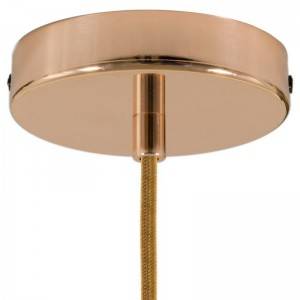 Cylindrical metal ceiling rose kit - Copper