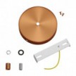 Cylindrical metal ceiling rose kit