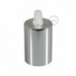 Cylindrical metal E27 lamp holder kit