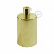 Cylindrical metal E27 lamp holder kit