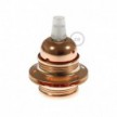 E27 metal lamp holder kit with double ring nut for lampshade