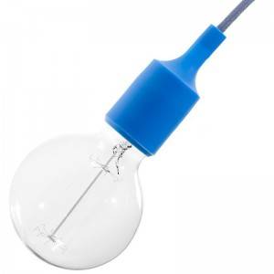 Silicone E27 lamp holder kit - Blue