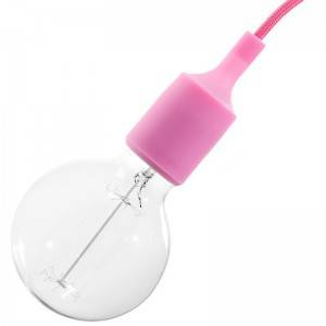 Silicone E27 lamp holder kit - Pink