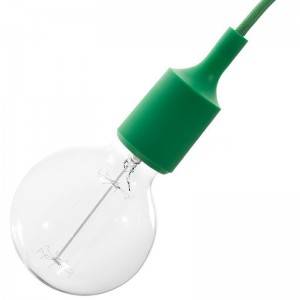 Silicone E27 lamp holder kit - Green