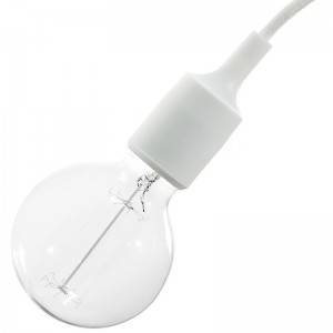 Silicone E27 lamp holder kit - White