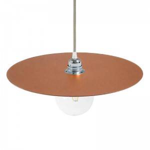 Ellepì dish oversize painted iron plate for suspension, 40cm diameter - Made in Italy - Copper