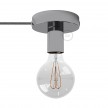 Spostaluce, the metal light source with fabric cable and side holes