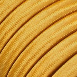 Electric cable for String Lights, covered by Rayon fabric Gold CM05