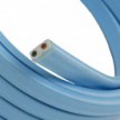 Electric cable for String Lights, covered by Rayon fabric Baby Azure CM17