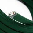 Electric cable for String Lights, covered by Rayon fabric Dark Green CM21