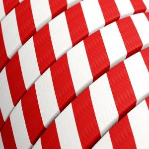 Electric cable for String Lights Vertigo HD, covered by Candy Cane fabric ECM39