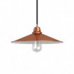 Swing enamelled metal lampshade for E27 fitting