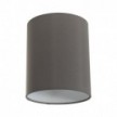 Cylinder fabric lampshade with E27 fitting - 100% Made in Italy