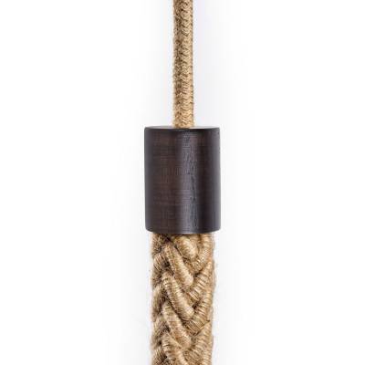 Wooden terminal for 2XL rope cables - Wenge effect