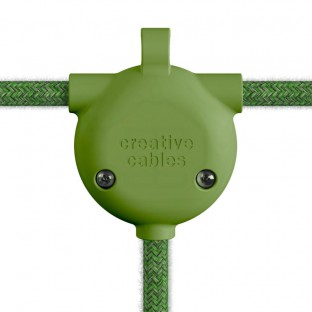 Eiva-3, connection up to 3 ways for outdoor use and IP65 rating - Soft green