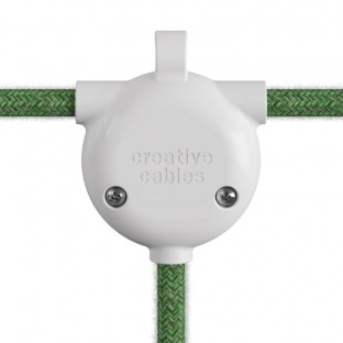 Eiva-3, connection up to 3 ways for outdoor use and IP65 rating - White