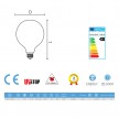 LED Transparent Light Bulb - Globe G95 Short Filament - 4W 470Lm E27 2700K